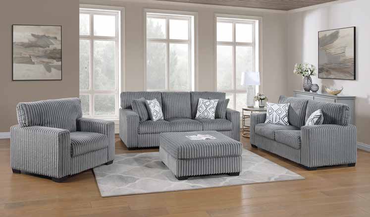 1554 Grey Living Room Set