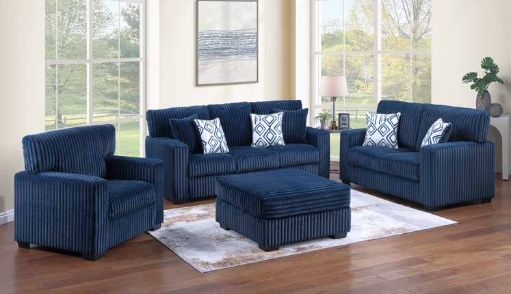 1559 Navy Living Room Set