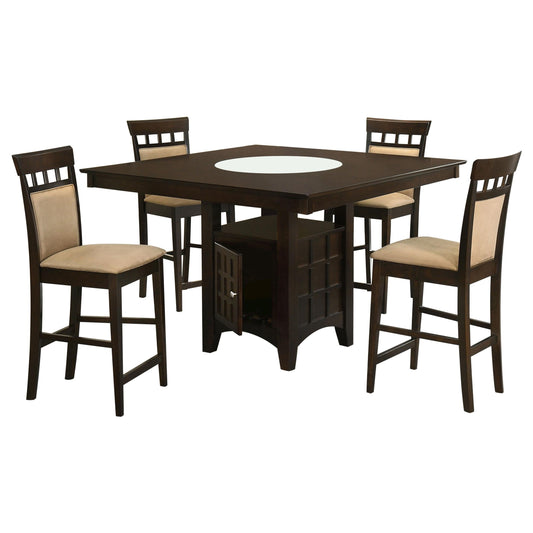 Gabriel 5-Piece C.Ht Dining Set in Cappuccino - Coaster Furniture