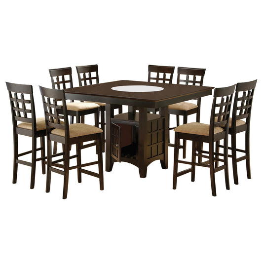 Gabriel 9-Piece C.Ht Dining Set in Cappuccino - Coaster Furniture