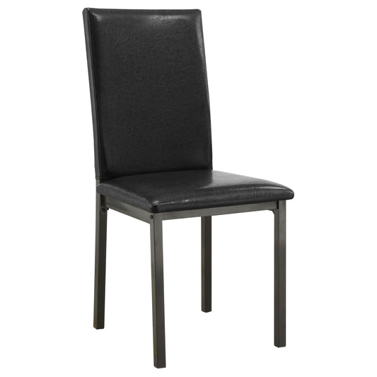 Garza Side Chair in Dark Brown - Coaster Furniture