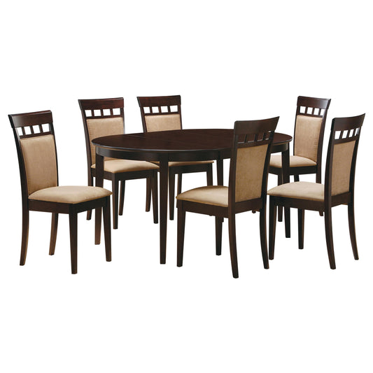 Gabriel 7-Piece Dining Set in Cappuccino - Coaster Furniture