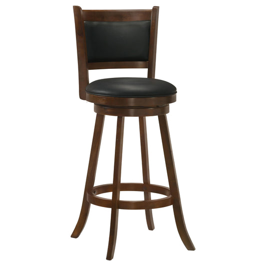 Broxton Swivel Bar Stool in Chestnut - Coaster Furniture