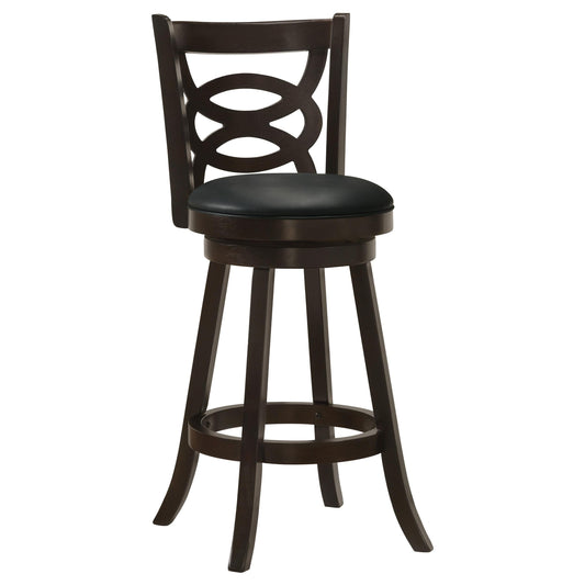 Calecita Swivel Bar Stool in Cappuccino - Coaster Furniture
