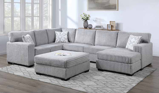 3653 Light Grey Living Room Set