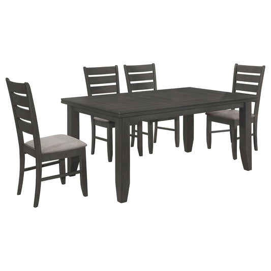 Dalila 5-Piece Dining Set in Cappuccino - Coaster Furniture