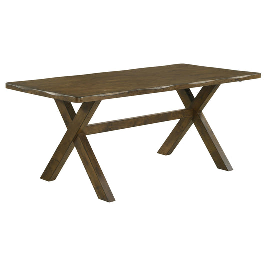 Alston Dining Table in Knotty Nutmeg - Coaster Furniture