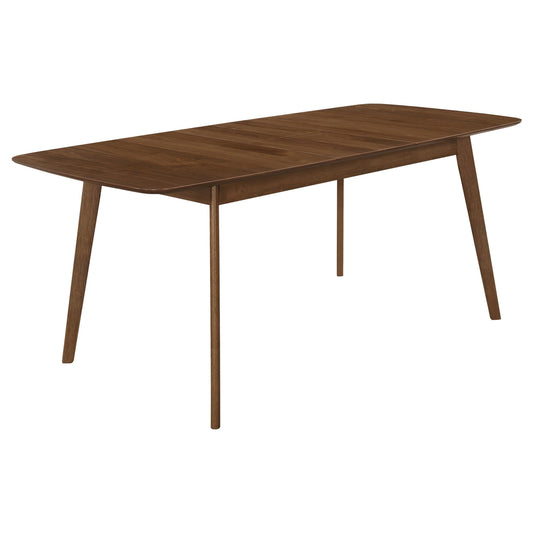 Redbridge Dining Table in Natural Walnut - Coaster Furniture