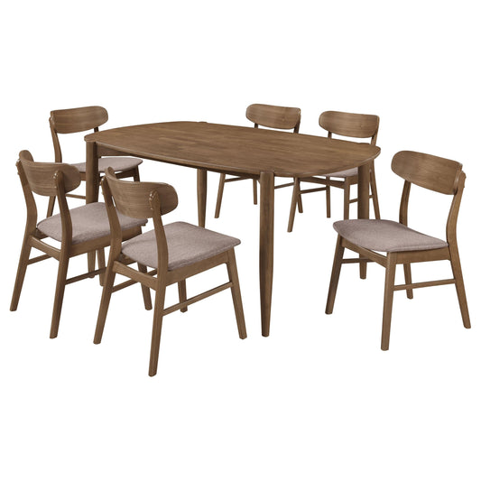 Dortch Dining Table 7-Piece Set in Walnut - Coaster Furniture