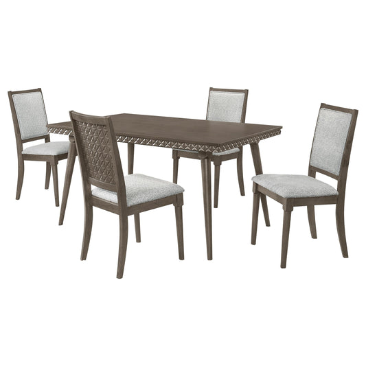 Onslow Dining Table 5-Piece Set in Dark Brown - Coaster Furniture