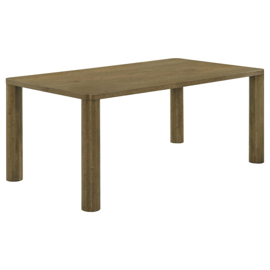 Castlewood Dining Table in Brown Oak - Coaster Furniture