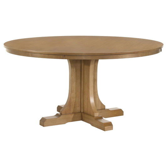 Hartville Dining Table in Natural Light Brown - Coaster Furniture