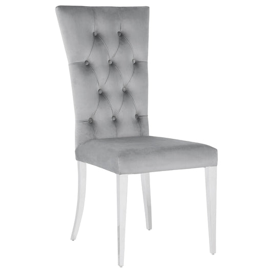 Kerwin Side Chair in White Marble - Coaster Furniture