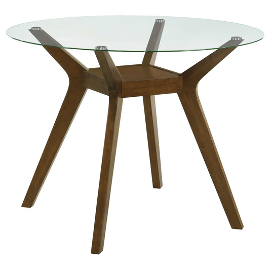 Paxton Counter Height Dining Table in Brown / Beige - Coaster Furniture