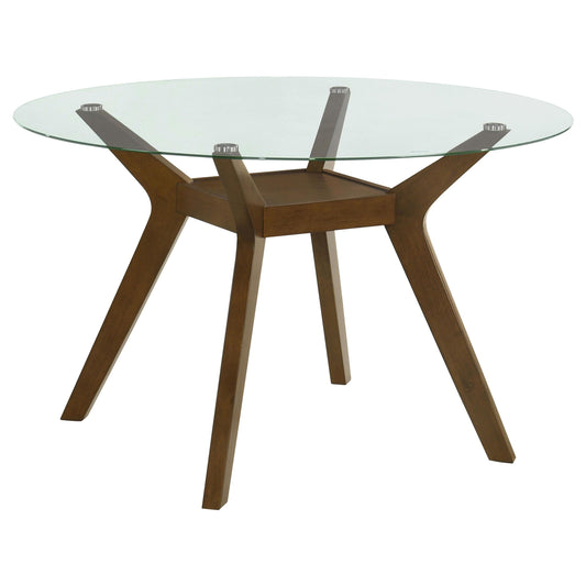 Paxton Dining Table in Brown / Black - Coaster Furniture