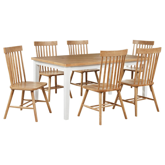 Andrews Dining Set in Light Ash - Coaster Furniture
