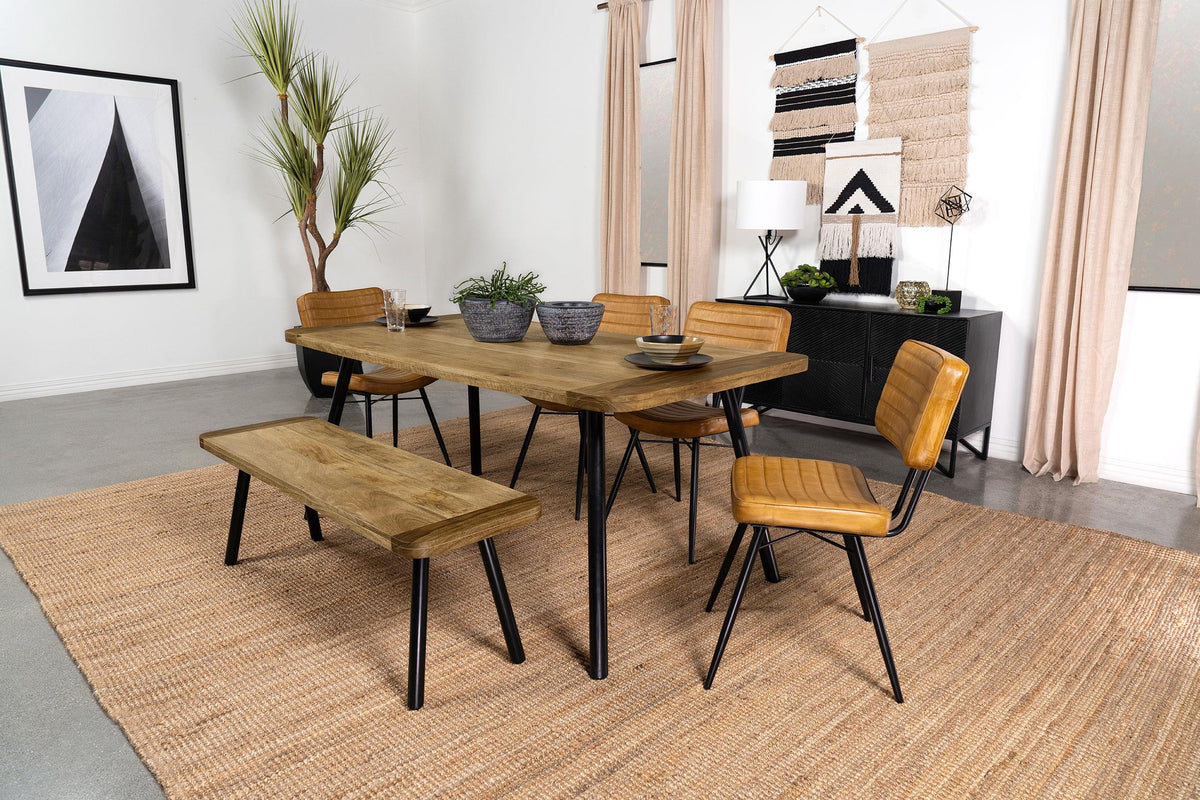 Maverick Bench in Natural Mango - Coaster Furniture