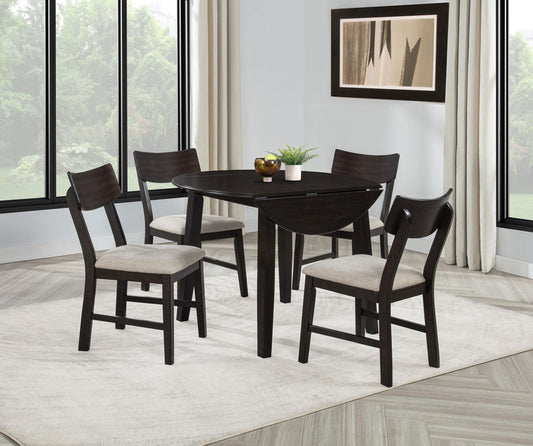 Catley Dining Set in Dark Coffee - Coaster Furniture