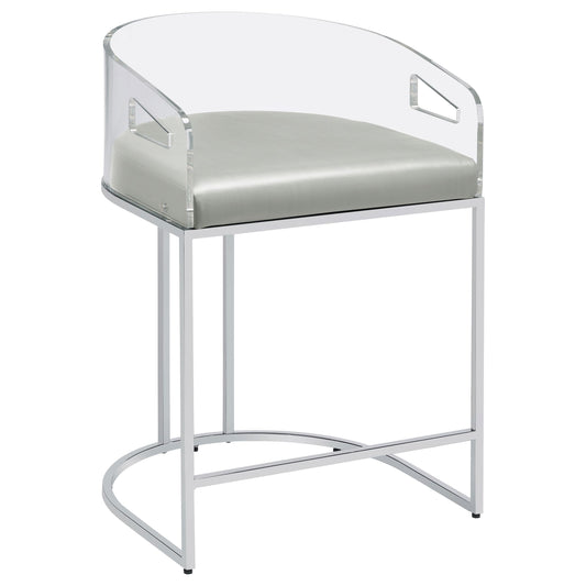 Thermosolis Counter Stool in Grey - Coaster Furniture