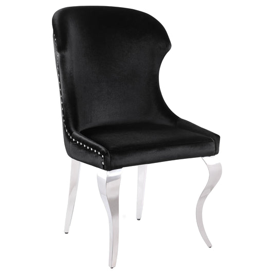Cheyanne Side Chair in Black - Coaster Furniture