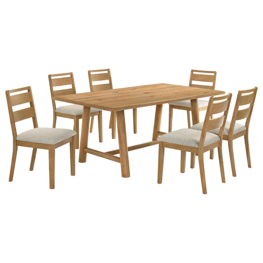 Duncan Dining Set in Washed Oak - Coaster Furniture