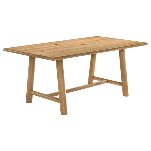 Duncan Dining Table in Washed Oak - Coaster Furniture