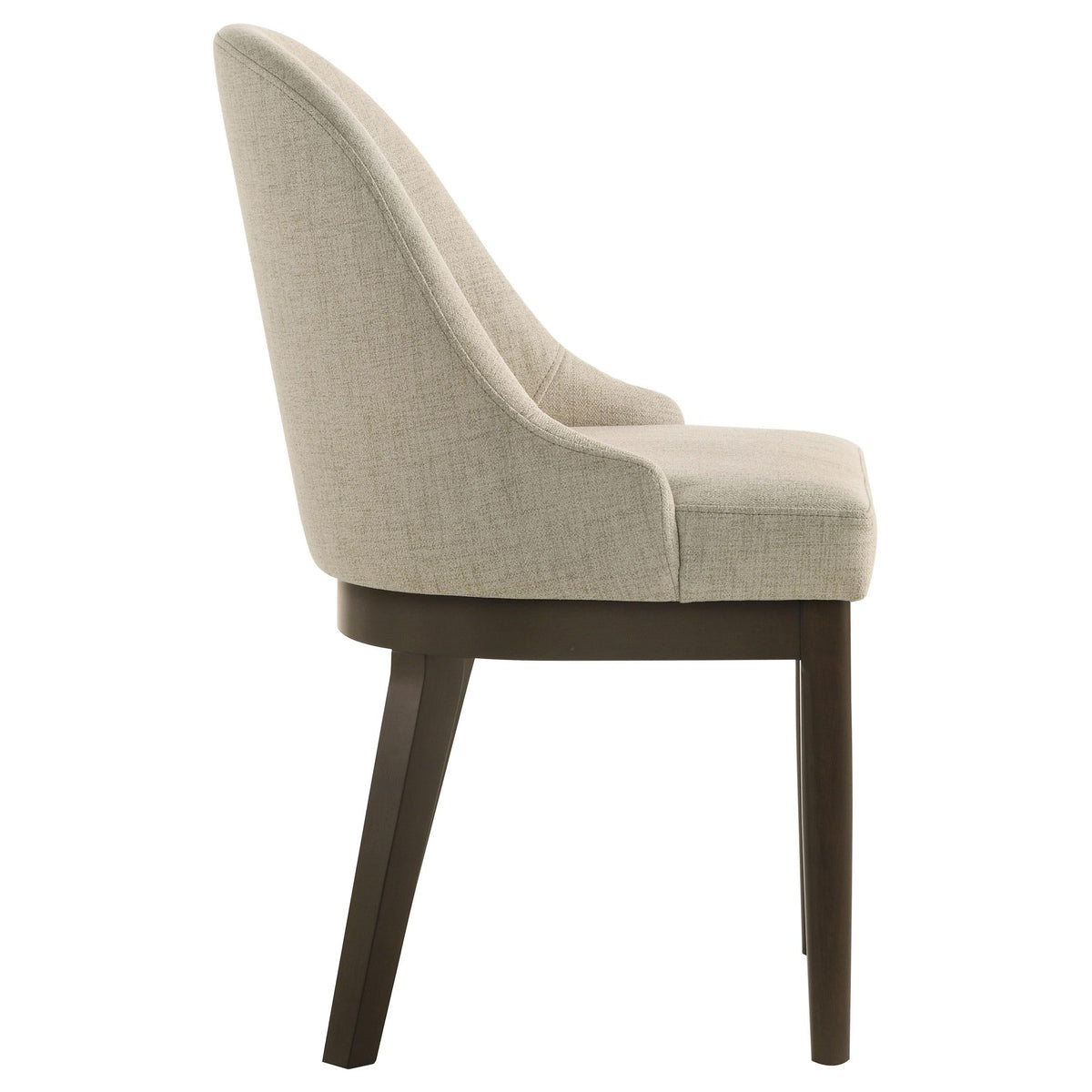 Reseda Side Chair in Beige / Ash Brown - Coaster Furniture