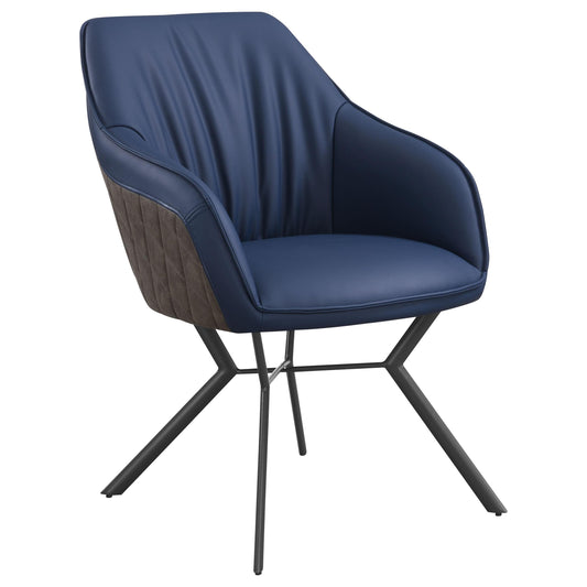 Mayer Arm Chair in Blue - Coaster Furniture