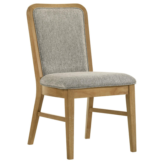 Croyden Side Chair in Grey / Weathered Natural - Coaster Furniture