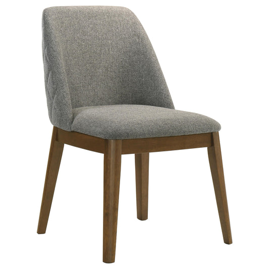 Franklin Side Chair in Grey / Dark Brown