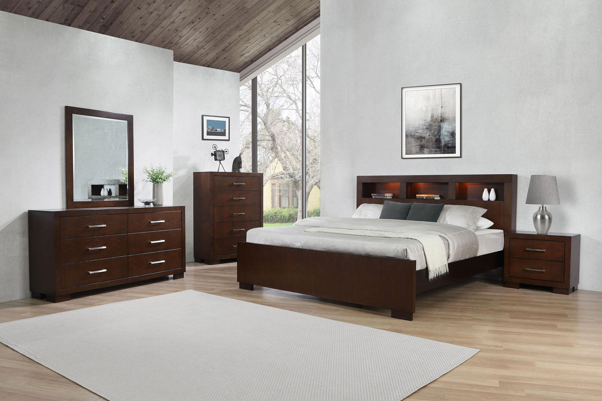 Jessica Queen Bed in Cappuccino - Coaster Furniture