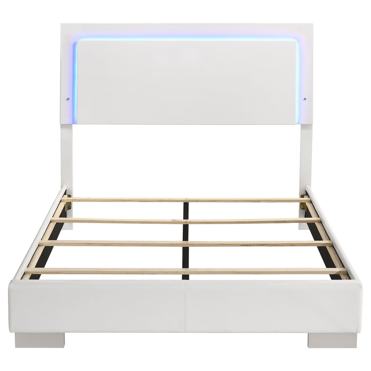 Felicity Full Bed - White High Gloss