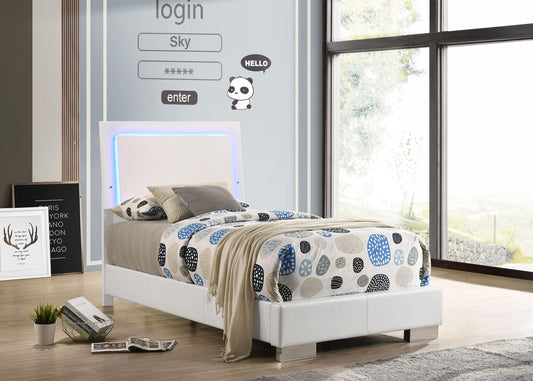 Felicity Twin Bed - White High Gloss