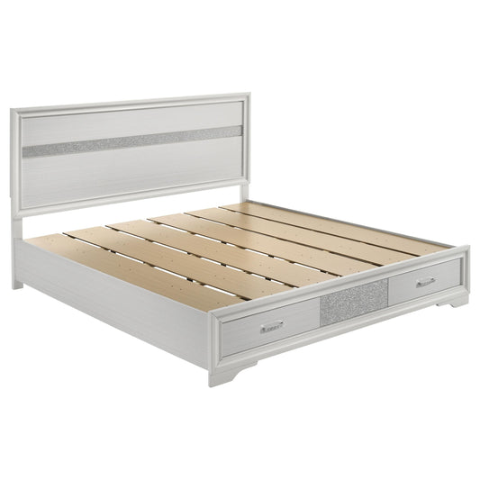Miranda E King Bed in White - Coaster Furniture