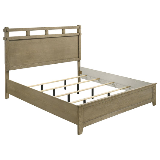 Hazlewood E King Bed in Vineyard Oak - Coaster Furniture