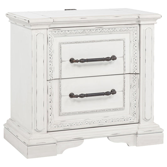 McKinney Nightstand in Vintage White - Coaster Furniture