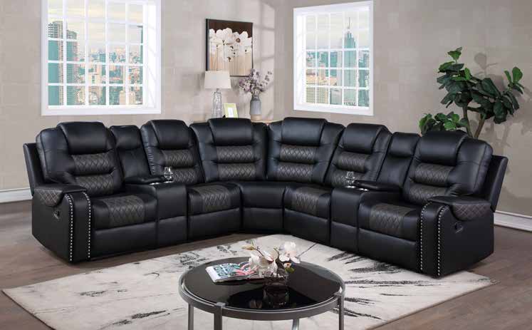 8918 Reclining Sectional Living Room Set