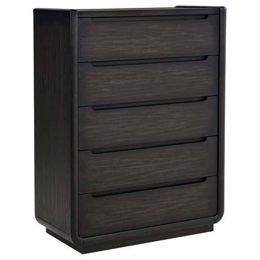 Leandro Chest in Burnished Black - Coaster Furniture