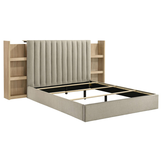 Arielle Queen Bed in Light Oak - Coaster Furniture