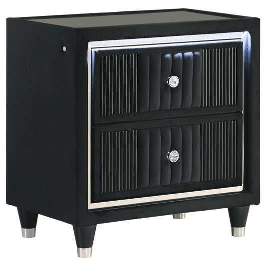 Ravenne Nightstand in Black - Coaster Furniture