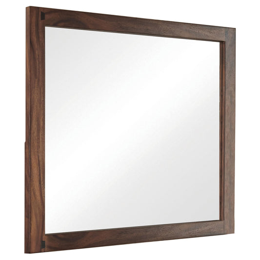 Winslow Dresser Mirror in Smokey Walnut - Coaster Furniture