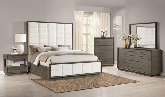 Durango Queen Bed 5-Piece Set - Taupe Oak
