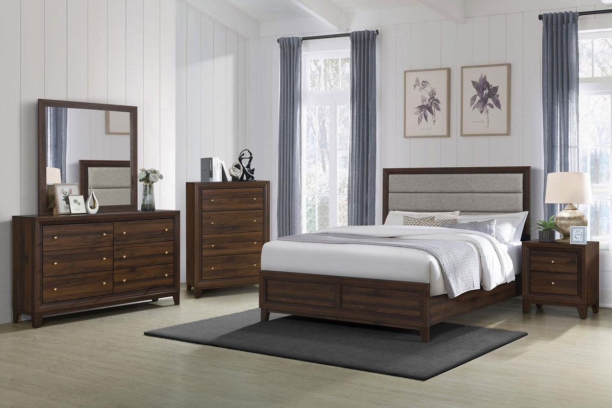 Welsley Dresser Mirror in Walnut - Coaster Furniture