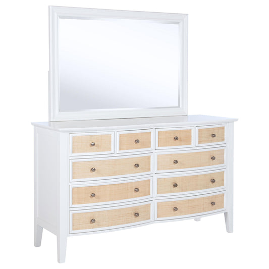 Bexhill Dresser With Mirror in Natural - Coaster Furniture