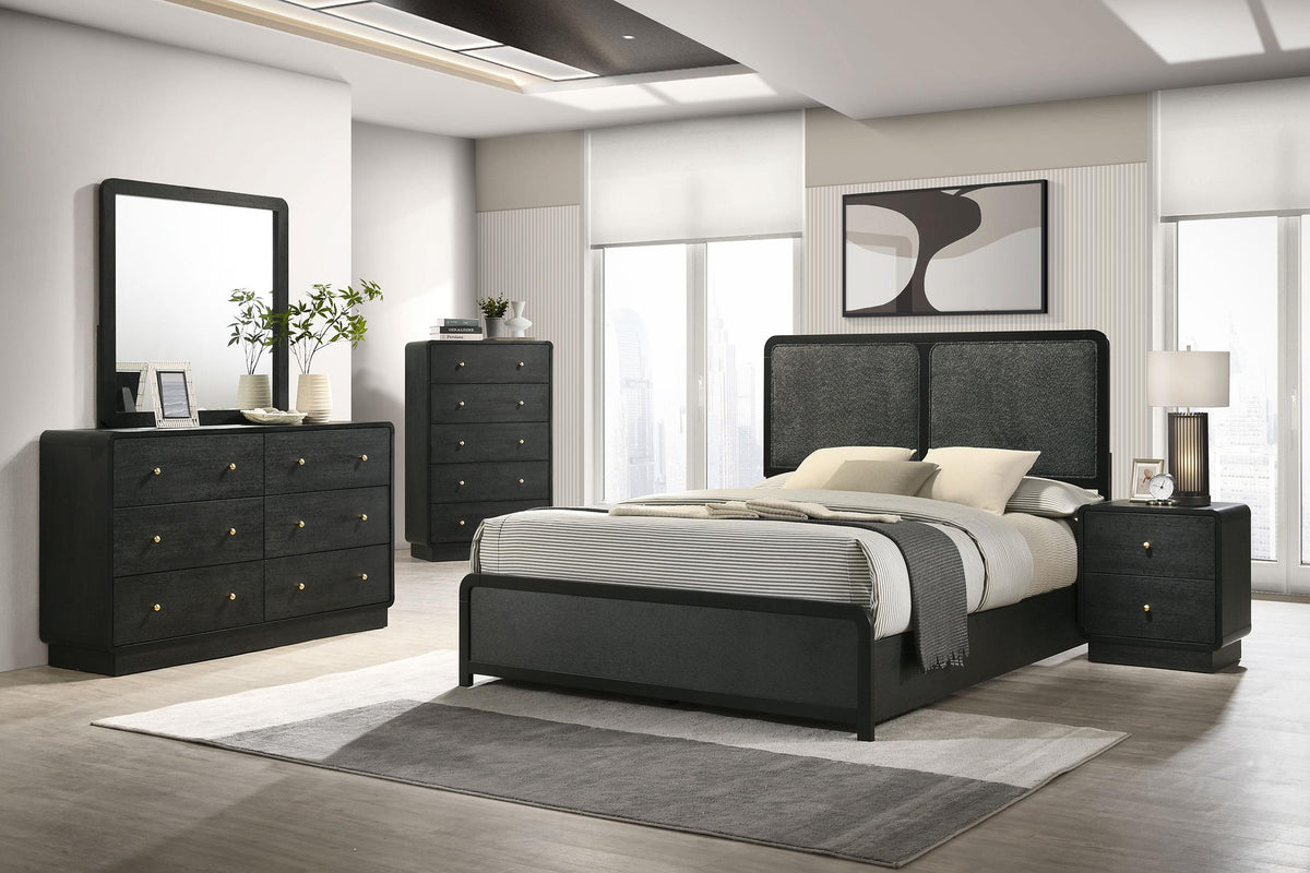 Cavelle Dresser Mirror in Black - Coaster Furniture