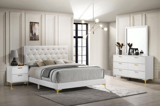 Kendall Queen Bed 4-Piece Set - White