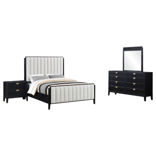Brookmead Eastern King Bed 4-Piece Set in Black - Coaster Furniture
