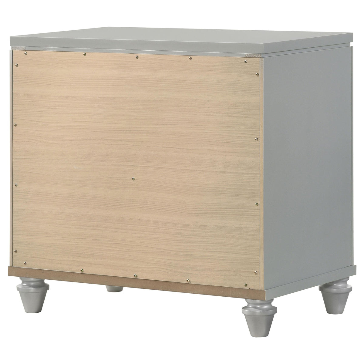 Veronica Nightstand in Light Silver - Coaster Furniture