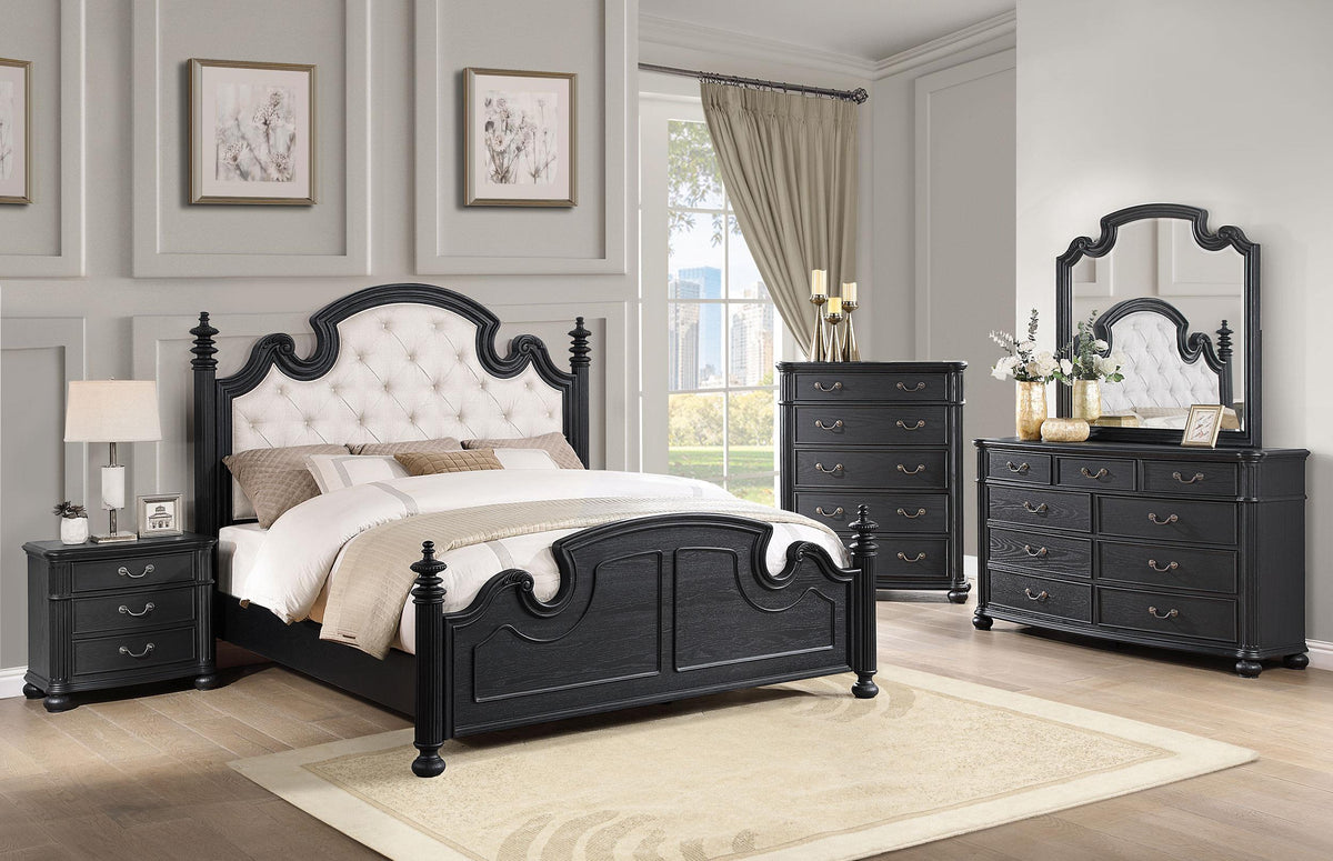 Celina Dresser Mirror in Black - Coaster Furniture