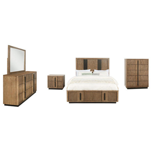 Terrace Queen 5-Piece Set in Ash Brown - Coaster Furniture